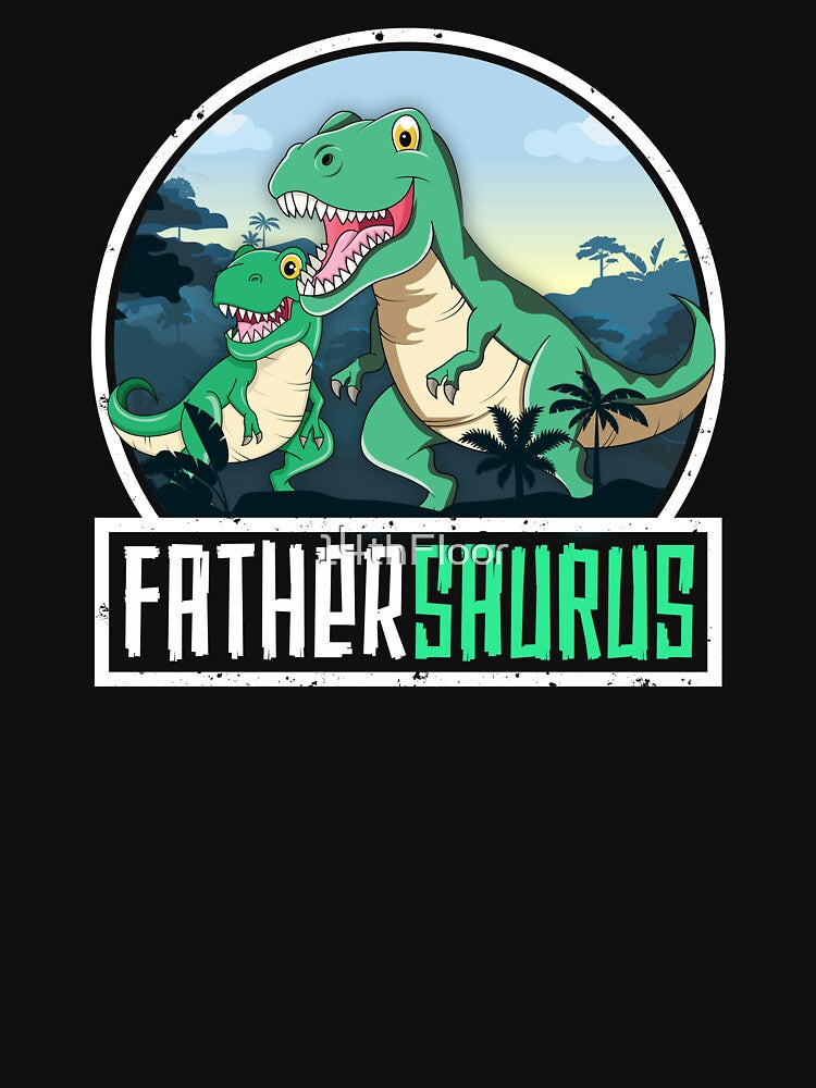 Fathersaurus T-Rex Dinosaur Saurus Father Dad Matching by 14thFloor T-Shirts, Hoodie, Sweatshirt | BlankRebels.com (Image 3)