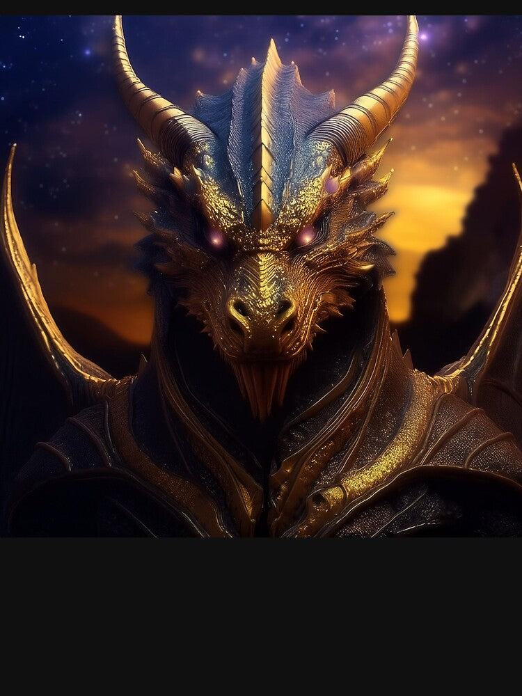Golden dragonhead by BAR DEC T-Shirts, Hoodie, Sweatshirt | BlankRebels.com (Image 3)