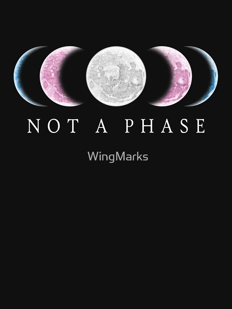 Not A Phase Transgender Pride by WingMarks T-Shirts, Hoodie, Sweatshirt | BlankRebels.com (Image 3)