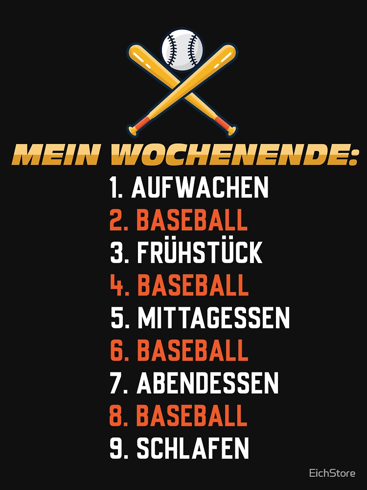 My Weekend: Get up baseball, have breakfast baseball by EichStore