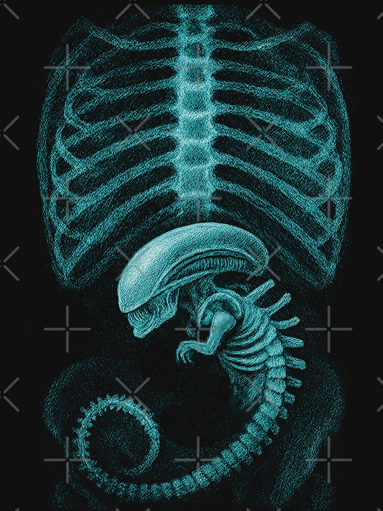 Alien radiography, Alien X-ray by Arturo Vivo