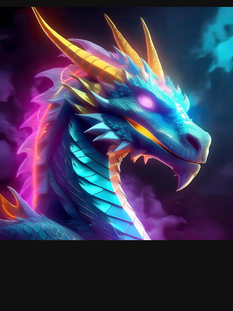 Neon dragon by BAR DEC T-Shirts, Hoodie, Sweatshirt | BlankRebels.com (Image 3)