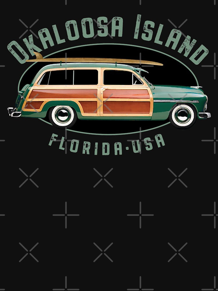 Okaloosa Island Florida Vintage Surfing Design by Futurebeachbum T-Shirts, Hoodie, Sweatshirt | BlankRebels.com (Image 3)