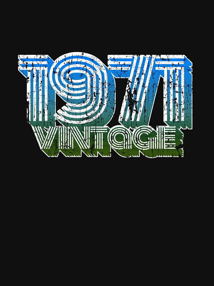 Vintage 70s 47th Birthday T Shirt Oldschool 1971 Mom Gift by roarr Hoodie, Sweatshirt | BlankRebels.com (Image 3)