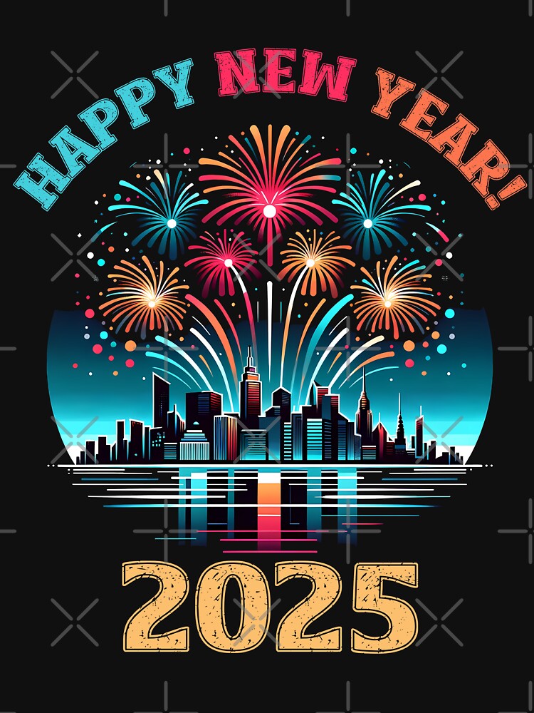 Happy New Year 2025 Celebration - Fireworks Celebration 2025 by Quirky Shirts Hoodie, Sweatshirt | BlankRebels.com (Image 3)