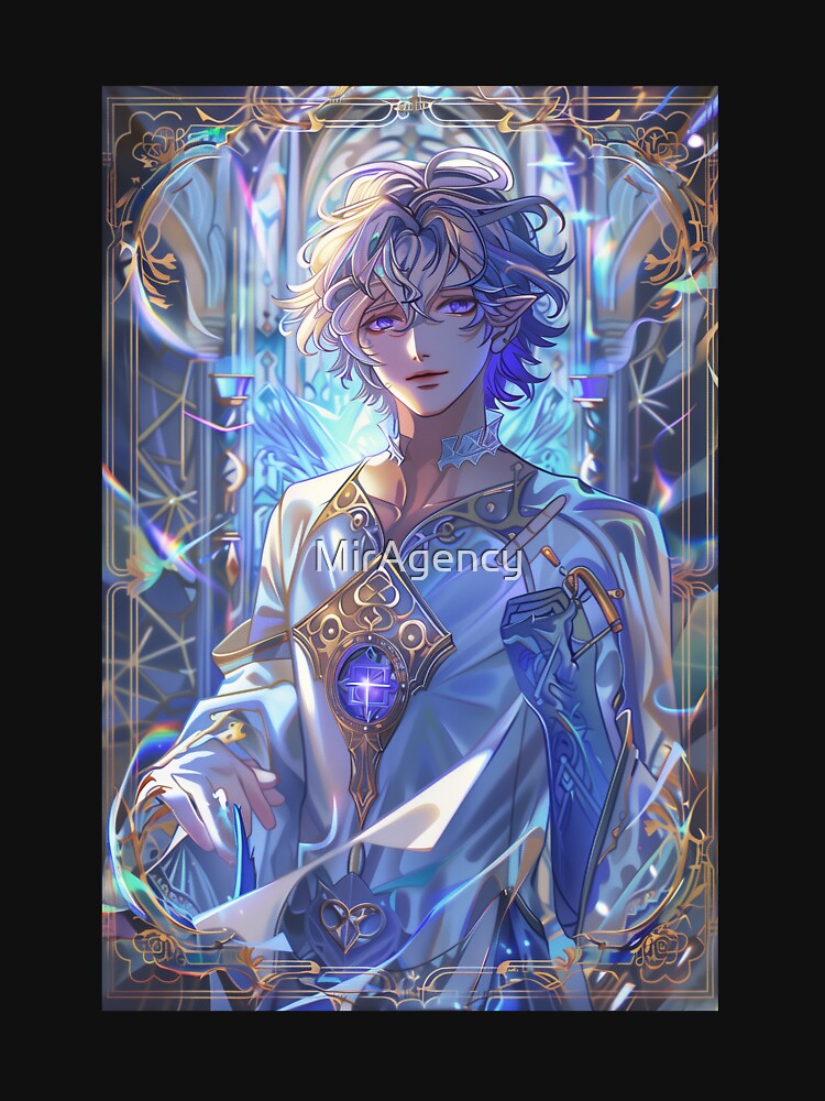 Celestial Tarot Mage – Anime Fantasy Tarot Art by MirAgency T-Shirts, Hoodie, Sweatshirt | BlankRebels.com (Image 3)