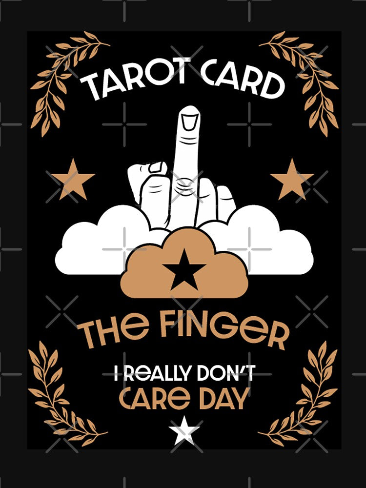 Fun Rude Tarot Cards  - Tarot Cards - Funny Tarot - The Finger Light Hoodie by happygiftideas T-Shirts, Sweatshirt (Image 3)