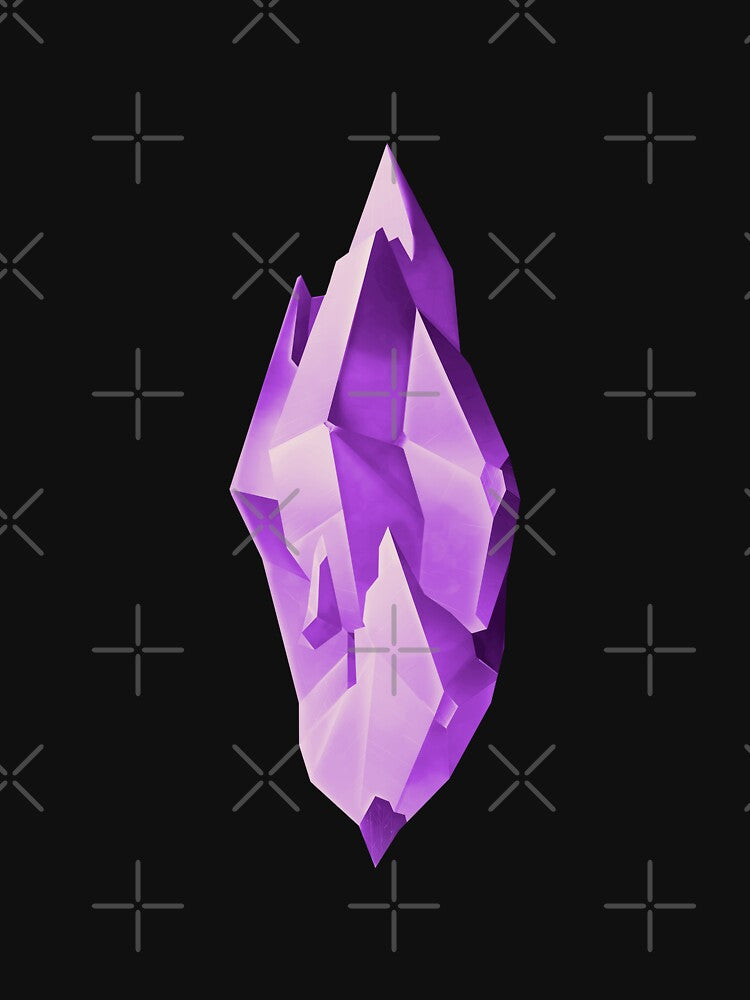 Purple Crystal Gem: Crystal Collection by Carter Schmidt T-Shirts, Hoodie, Sweatshirt | BlankRebels.com (Image 3)