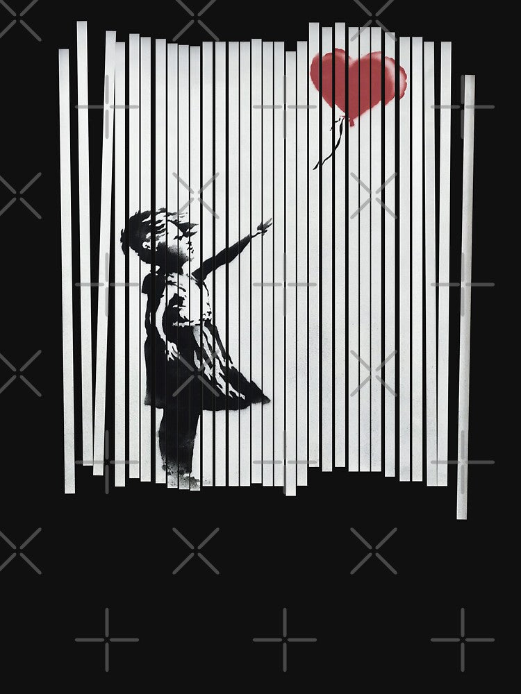 Hey! I Fixed It! Banksy Shredded Balloon Girl by Grafik Traffik