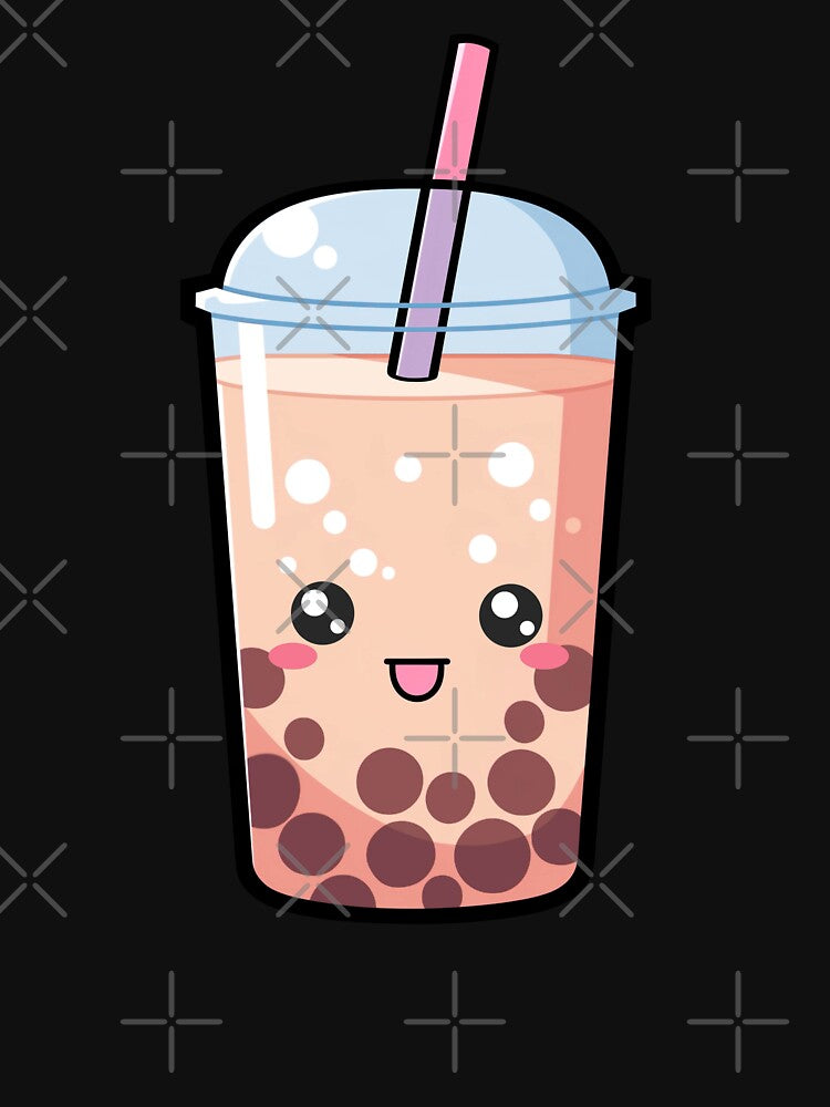 Kawaii Boba Tea Orange - Anime Shirt by KAIGAME Art Hoodie, Sweatshirt | BlankRebels.com (Image 3)