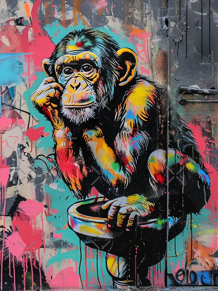 Monkey Thinker,  Funny Urban T-Shirt by TheDarkStone Hoodie, Sweatshirt | BlankRebels.com (Image 3)