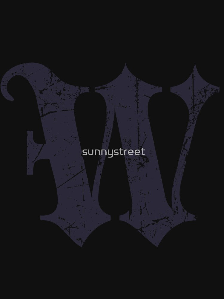 Dark Grunge Monogram Letter "W" Blackletter by SunnyStreet T-Shirts, Hoodie, Sweatshirt | BlankRebels.com (Image 3)