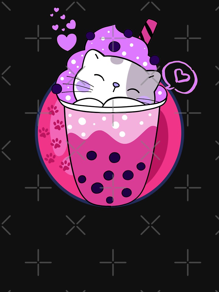 Cat Boba Tea Bubble Tea Kawaii Anime Japanese  Neko Girl Teen by Artystico  ⭐⭐⭐⭐⭐ T-Shirts, Hoodie, Sweatshirt (Image 3)