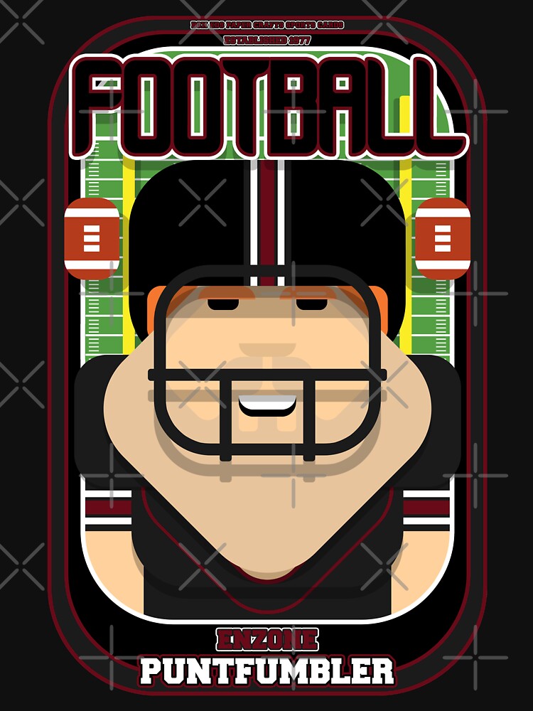 American Football Black and Maroon - Enzone Puntfumbler - Josh version by boxedspaper T-Shirts, Hoodie, Sweatshirt (Image 3)