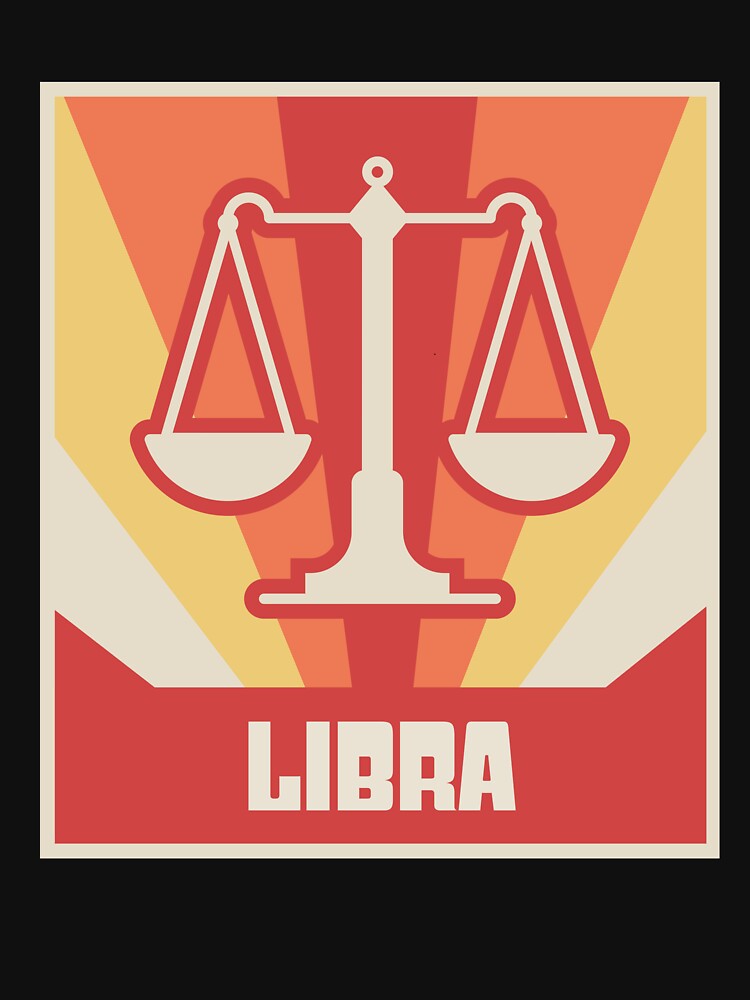 LIBRA - Retro Vintage Astrology by Jam Jar T-Shirts, Hoodie, Sweatshirt | BlankRebels.com (Image 3)