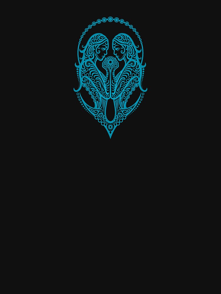 Blue Gemini Zodiac Sign in the Stars by JeffBartels T-Shirts, Hoodie, Sweatshirt | BlankRebels.com (Image 3)