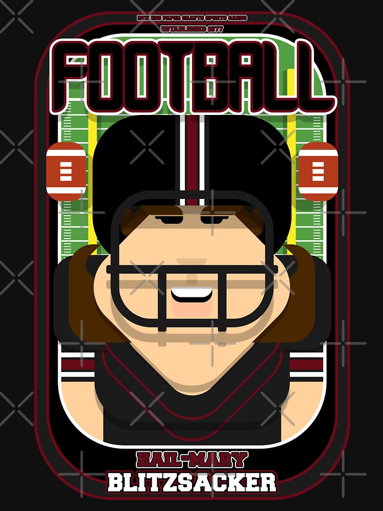 American Football Black and Maroon - Hail-Mary Blitzsacker - June version by boxedspaper T-Shirts, Hoodie,... (Image 3)