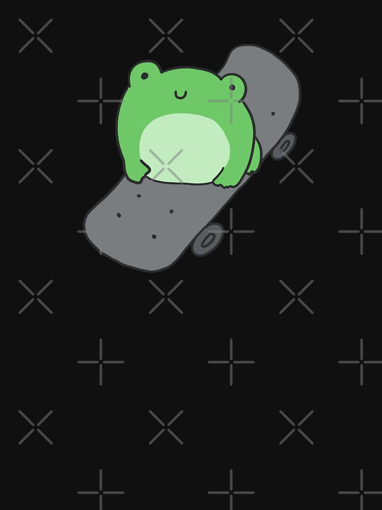 Cute Skateboarding Frog: Kawaii Aesthetic with Hipster Skater for Sport Fans by MinistryOfFrogs T-Shirts,... (Image 3)