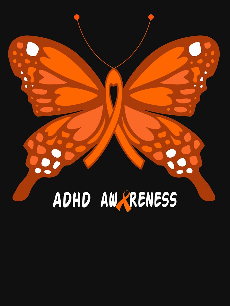 ADHD AWARENESS BUTTERFLY by sadik84 T-Shirts, Hoodie, Sweatshirt | BlankRebels.com (Image 3)