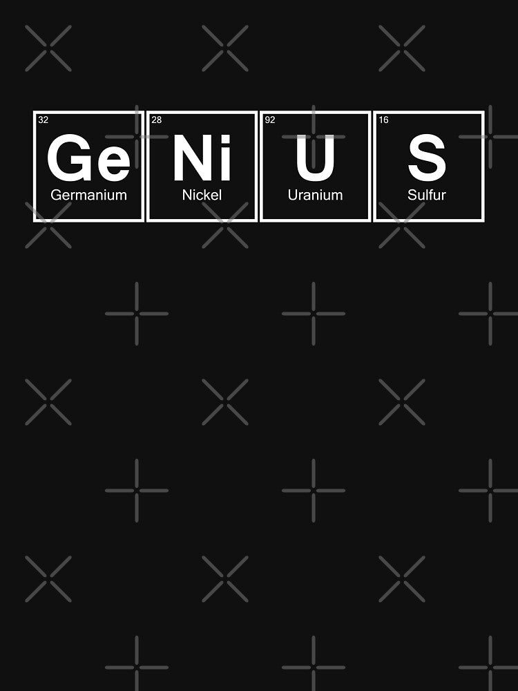 Genius Periodic Table Design by David Speed Design T-Shirts, Hoodie, Sweatshirt | BlankRebels.com (Image 3)