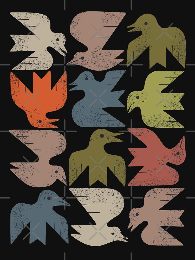 Midcentury Bird Grid by Renea L Thull T-Shirts, Hoodie, Sweatshirt | BlankRebels.com (Image 3)