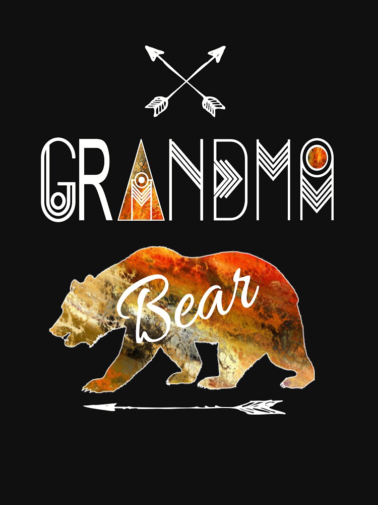 Grandma Bear Rustic Tribal Brown Family Vacation & Camping Gift by Sapphire Star T-Shirts, Hoodie, Sweatshirt (Image 3)
