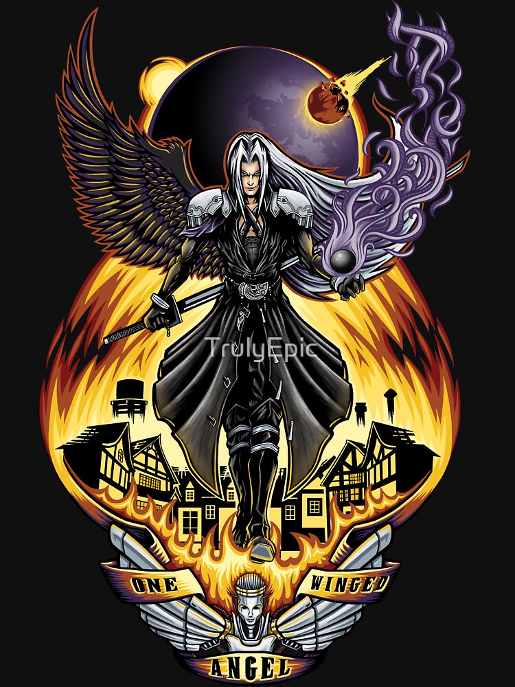 One Winged Angel by TrulyEpic T-Shirts, Hoodie, Sweatshirt | BlankRebels.com (Image 3)
