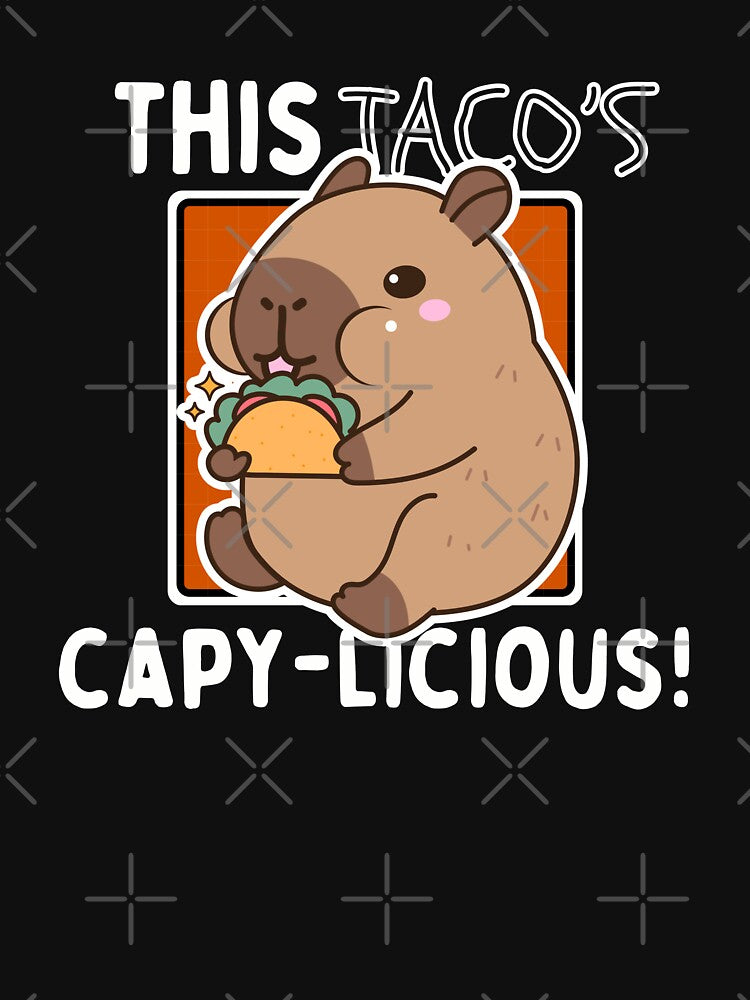 This Taco'S Capy Licious Cute Capybara Eating Taco T-Shirts, Hoodie, Sweatshirt