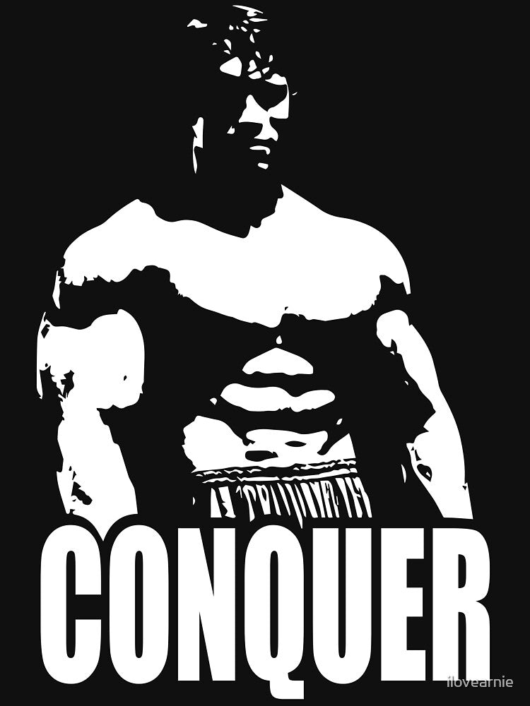 CONQUER (Arnold Standing) by ilovearnie T-Shirts, Hoodie, Sweatshirt | BlankRebels.com (Image 3)