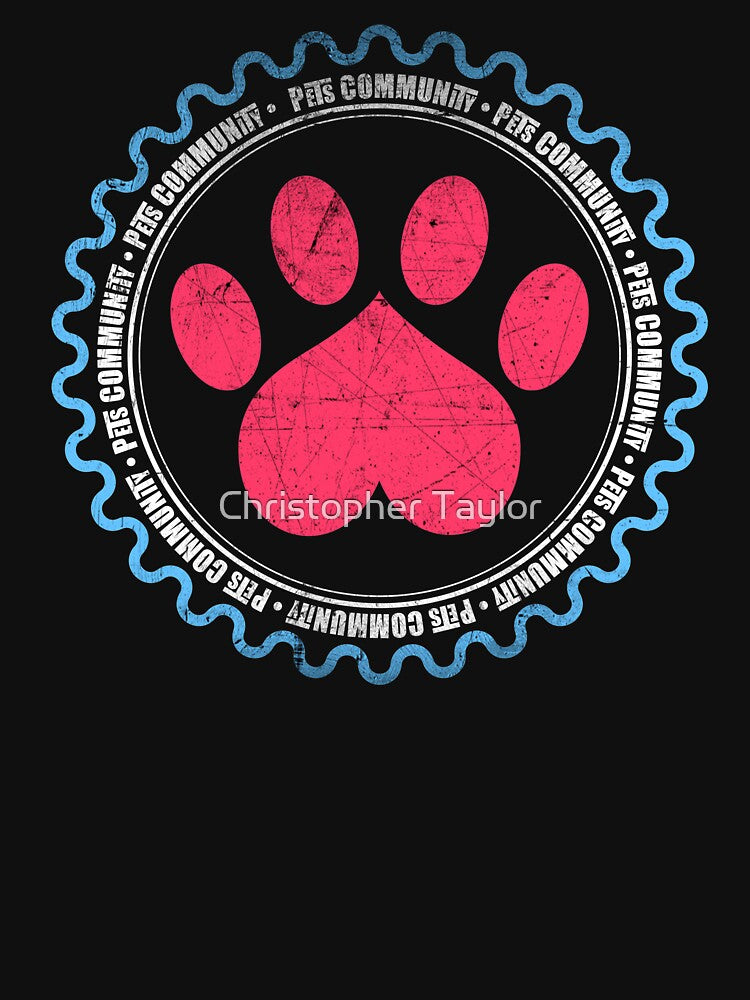 Pet Community Heart Print T-Shirt by Christopher Taylor Hoodie, Sweatshirt | BlankRebels.com (Image 3)