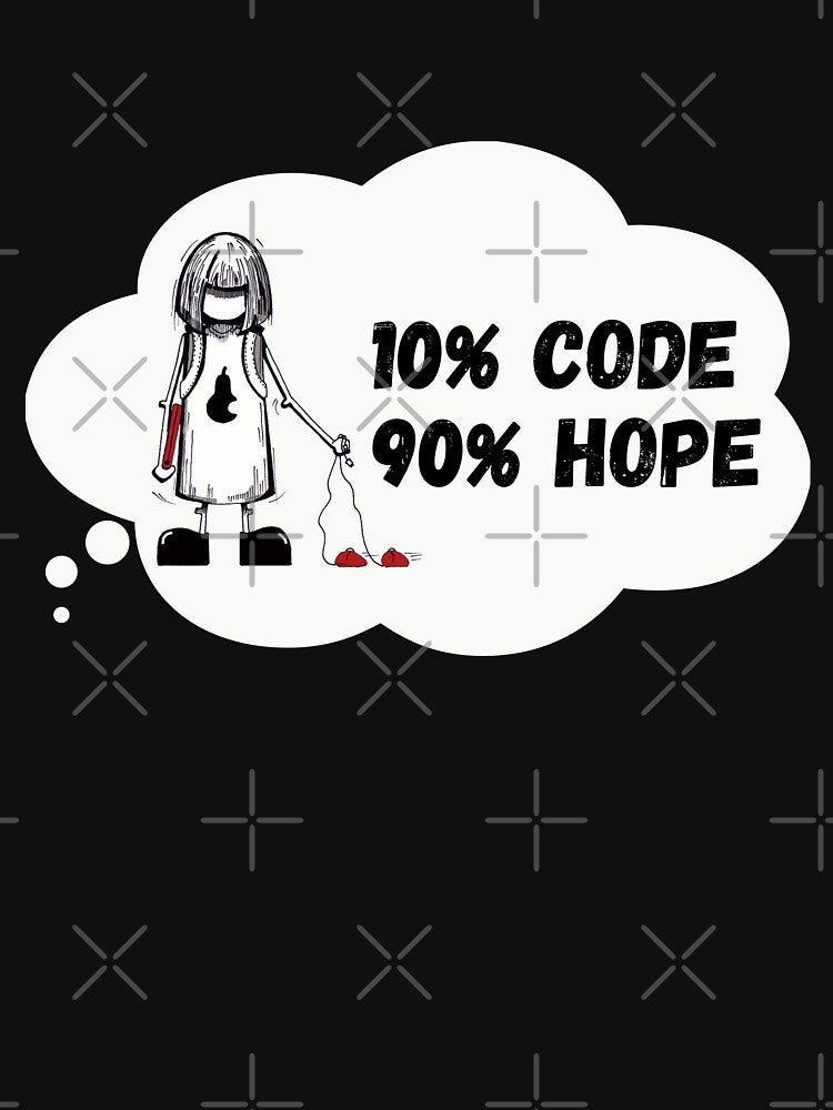 10% code 90% hope. IT T-Shirt by BeAndHave Hoodie, Sweatshirt | BlankRebels.com (Image 3)