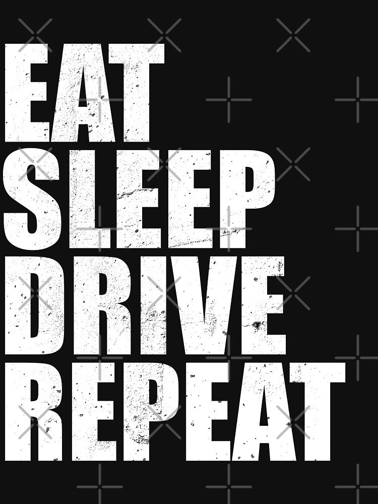 Eat Sleep Drive Repeat Truck Driver Cute Funny Gift T Shirt Vintage Style Distressed Stressed by arcadetoystore... (Image 3)