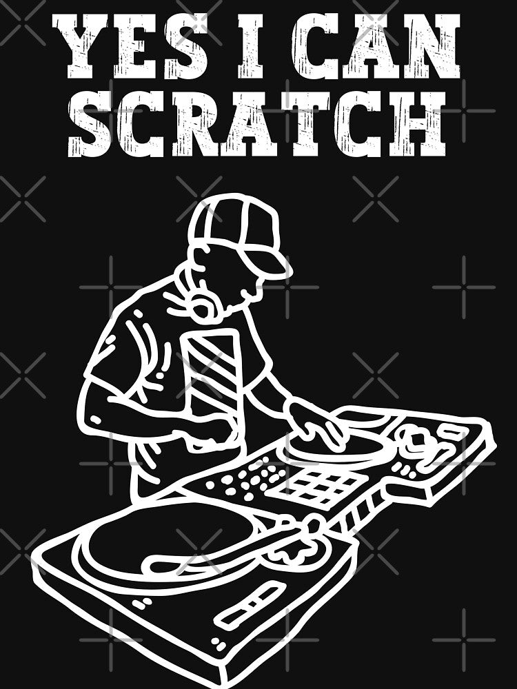 Yes I Can Scratch - Aesthetic Art For DJ by Raccoon's World T-Shirts, Hoodie, Sweatshirt | BlankRebels.com (Image 3)