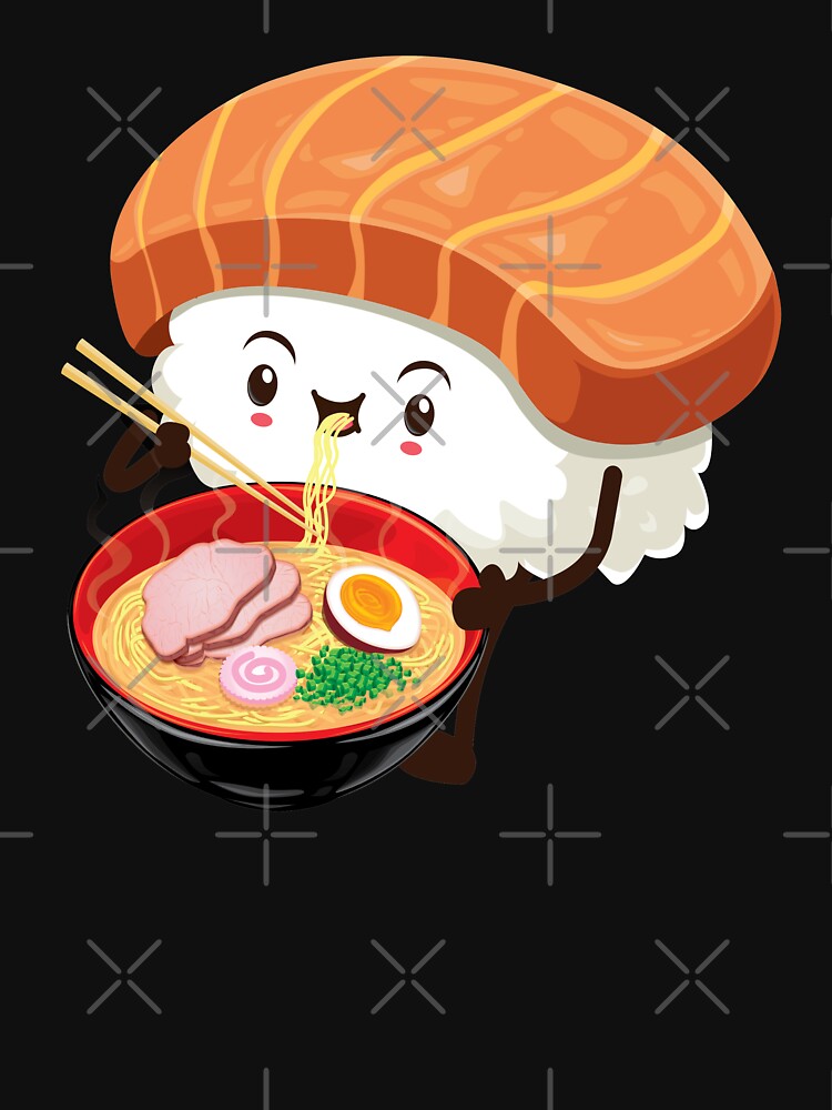 Funny Ramen Noodles, Sushi Ramen, Japanese Ramen Noodles by Ake10 T-Shirts, Hoodie, Sweatshirt | BlankRebels.com (Image 3)
