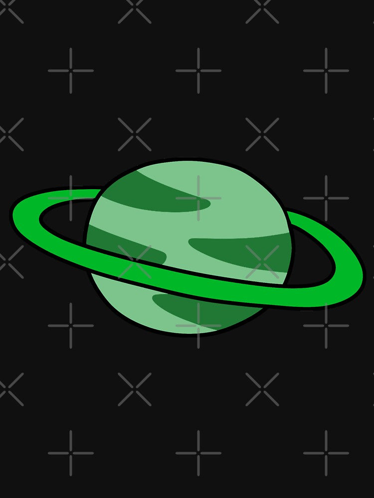 Green Ringed Planet by SaradaBoru T-Shirts, Hoodie, Sweatshirt | BlankRebels.com (Image 3)