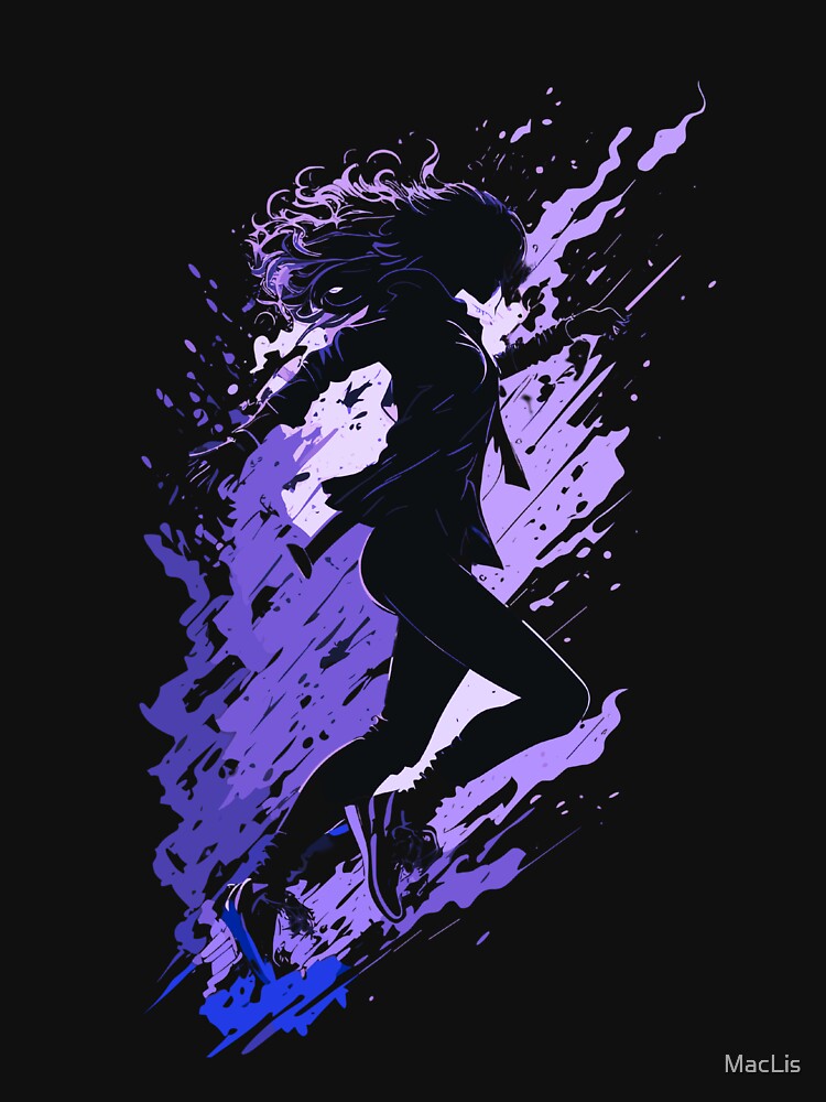 running woman in blue by MacLis T-Shirts, Hoodie, Sweatshirt | BlankRebels.com (Image 3)