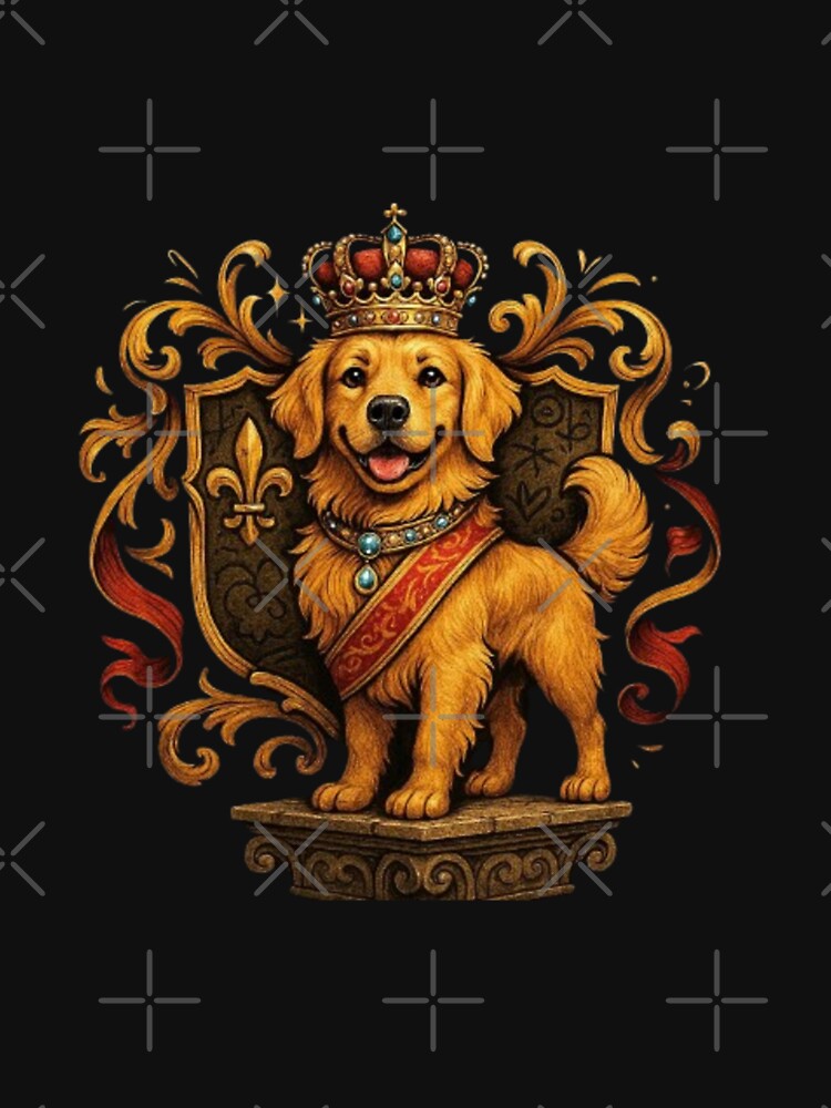 Royal Golden – Golden Retriever Dog Lover Gift | Loyal Family Dog, Proud Dog Mom & Dog Dad Design by Typologystudios