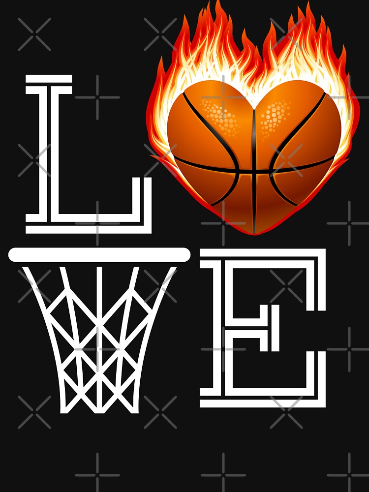 I Love Basketball T-Shirt Basketball Lover Gift for Women by Hananiah Merch Hoodie, Sweatshirt | BlankRebels.com (Image 2)