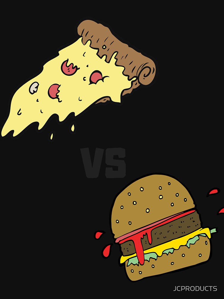 PIZZAVBURGERCOLOR by PrairieRidgeDesigns T-Shirts, Hoodie, Sweatshirt | BlankRebels.com (Image 3)