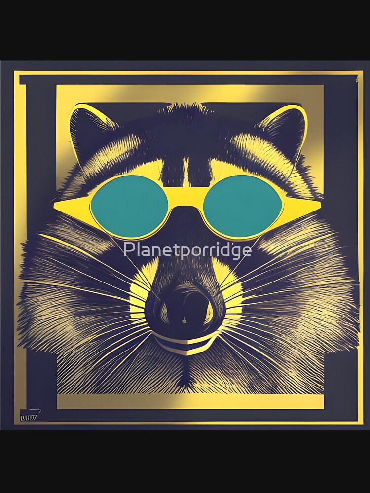 Raccoon with goggles by Planetporridge T-Shirts, Hoodie, Sweatshirt | BlankRebels.com (Image 3)