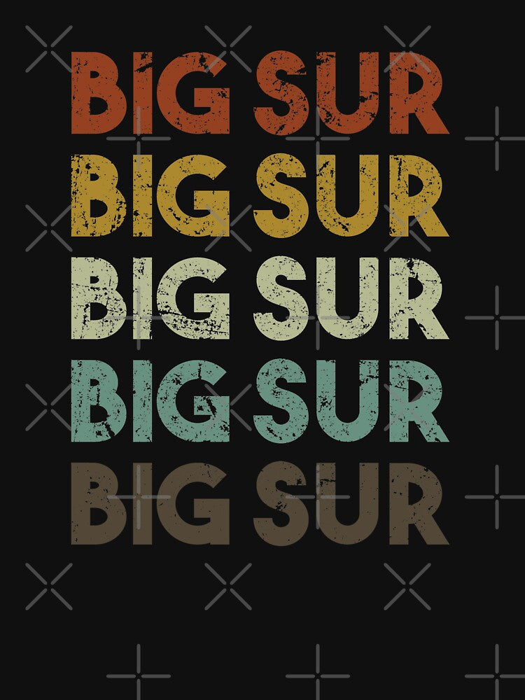 Retro Big Sur California by Si Li T-Shirts, Hoodie, Sweatshirt | BlankRebels.com (Image 3)