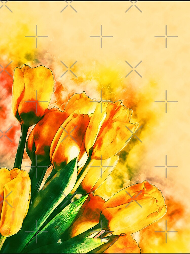 Yellow Tulips color by artdragongift 15