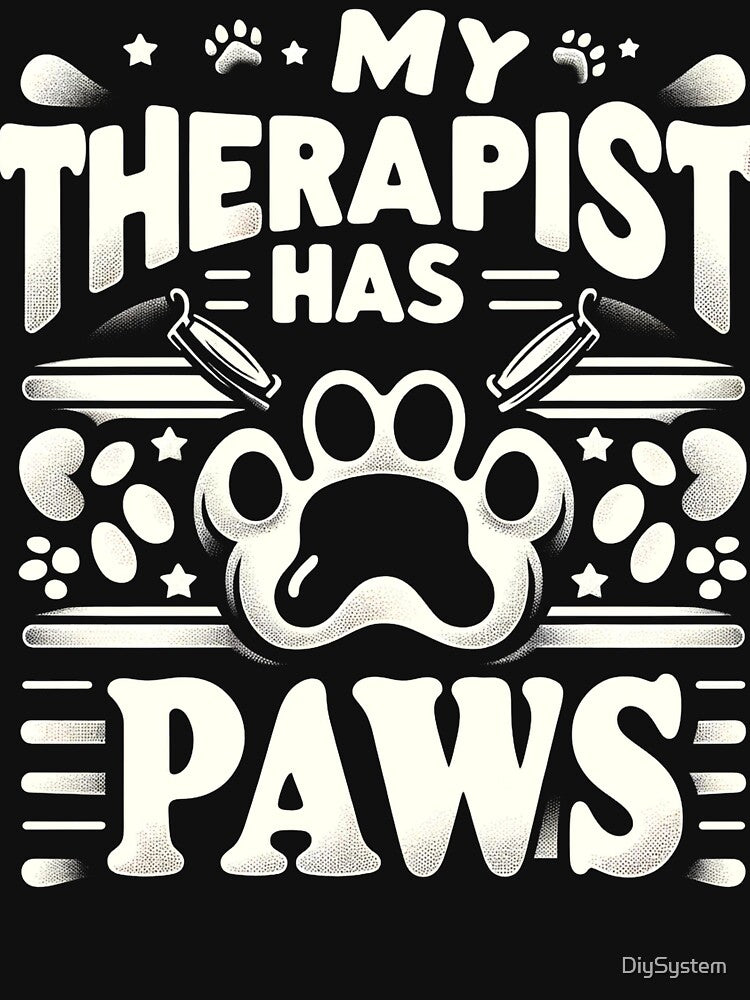 PAWS FOR THERAPY THE ULTIMATE PET LOVER'S STATEMENT by DiySystem T-Shirts, Hoodie, Sweatshirt | BlankRebels.com (Image 3)