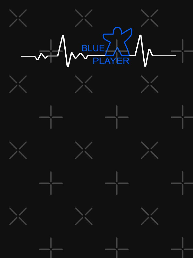Blue Player - Board Game Shirt by strokli Hoodie, Sweatshirt | BlankRebels.com (Image 3)
