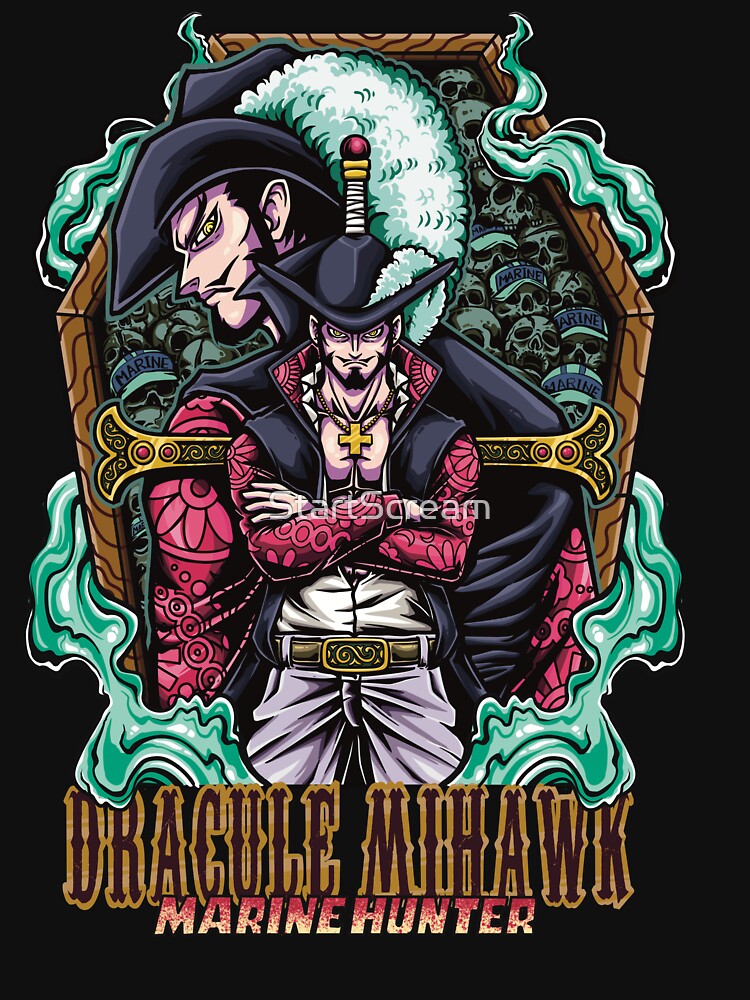 Dracule Mihawk by StartScream T-Shirts, Hoodie, Sweatshirt | BlankRebels.com (Image 3)