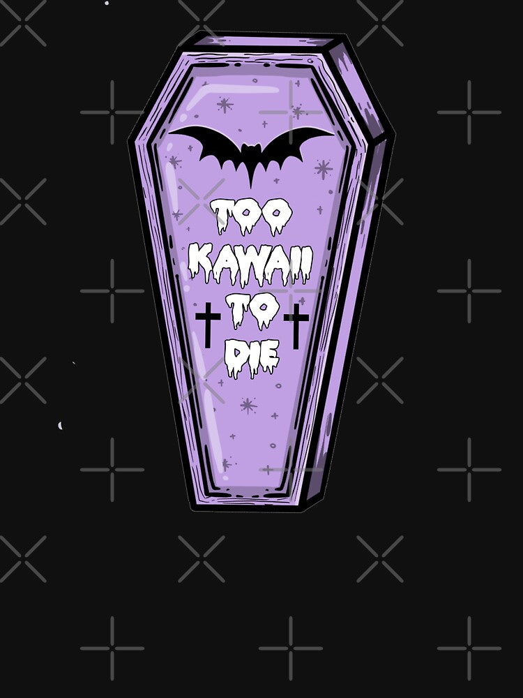 too kawaii to die, pastel goth coffin by sofiahawk