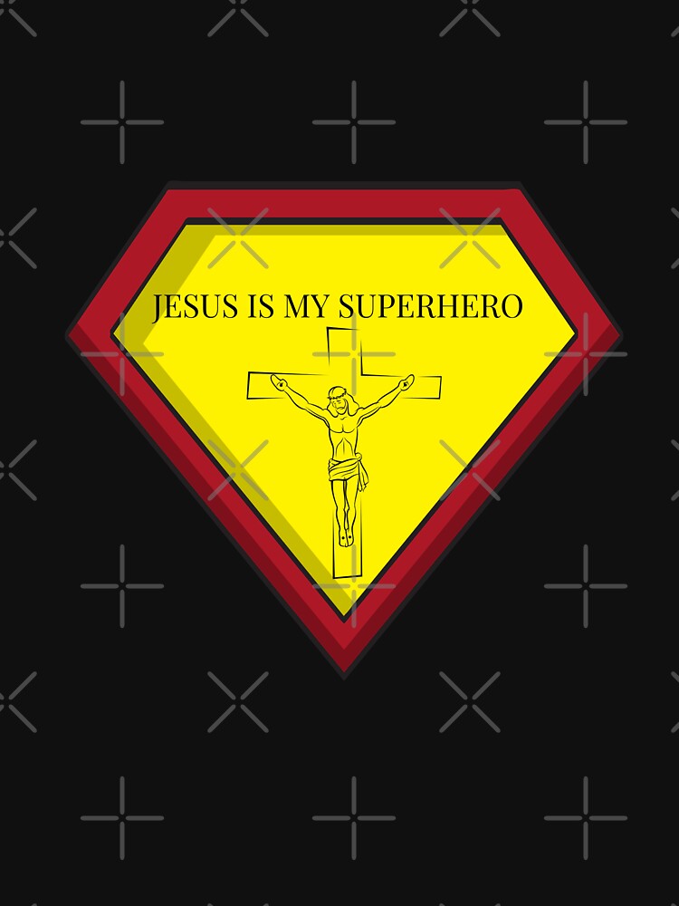 Jesus Is My Superhero, Jesus Christ is my Superhero Christian Quote by haRexia
