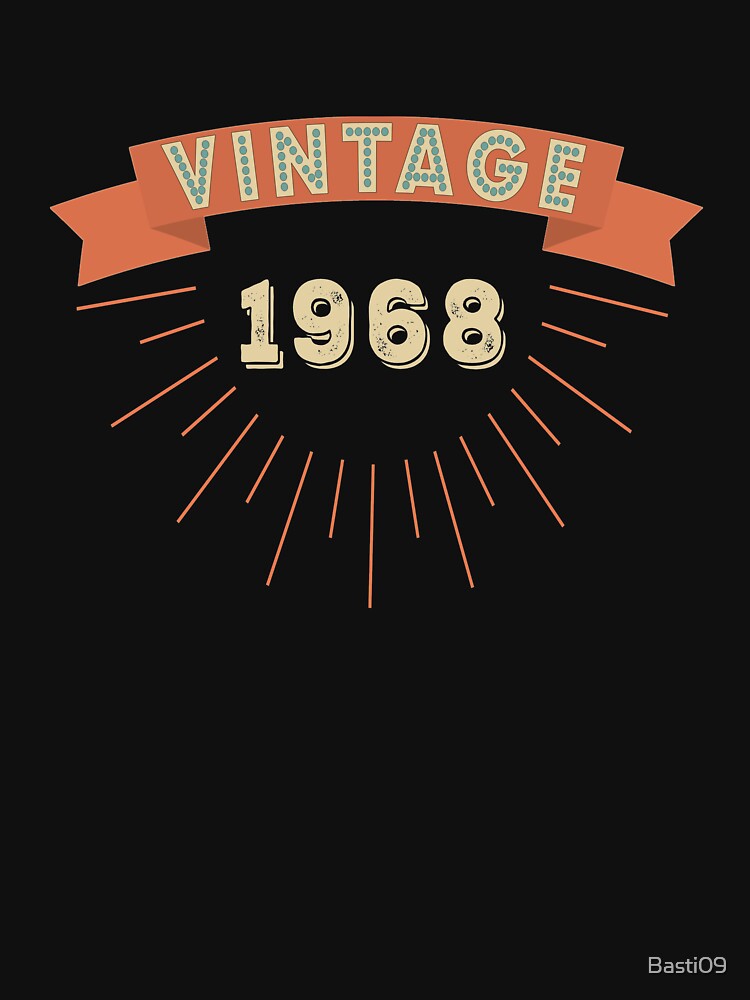 Vintage 1968 Birthday 50 Years by Basti09 T-Shirts, Hoodie, Sweatshirt | BlankRebels.com (Image 3)