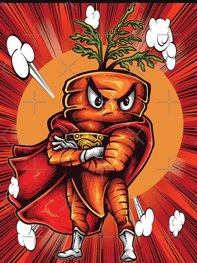 Angry Carrot Red Love Superhero by ProjectX23 T-Shirts, Hoodie, Sweatshirt | BlankRebels.com (Image 3)