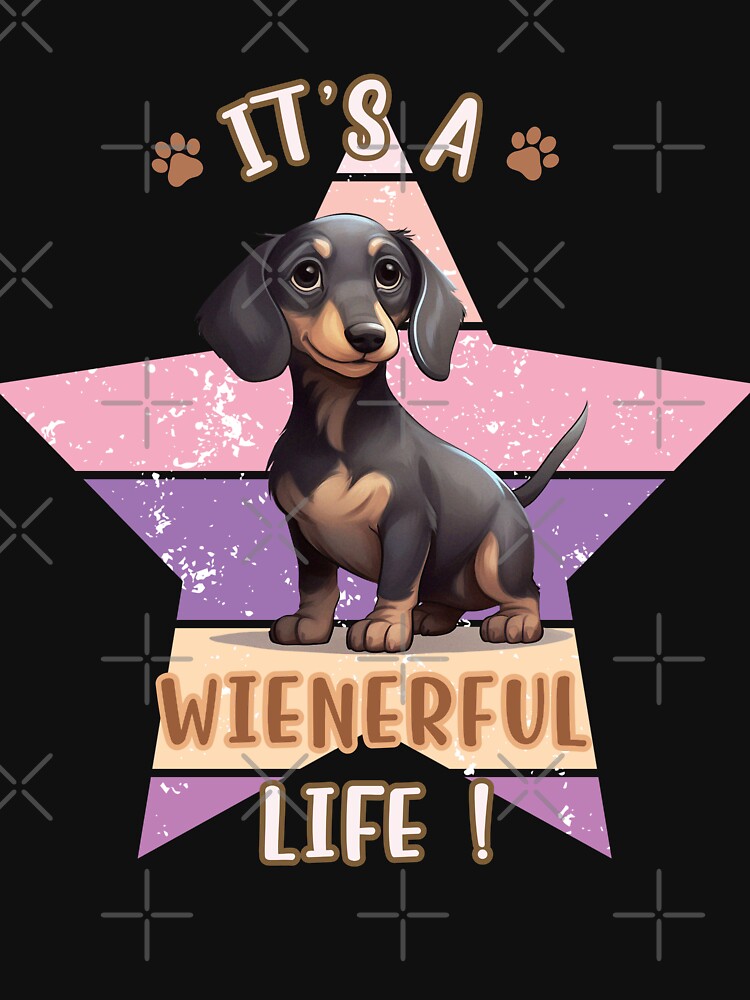 Dachshund Retro Sunset Vintage Dog Lover Cute Pet Gift Dog Paw by darunwan T-Shirts, Hoodie, Sweatshirt (Image 3)